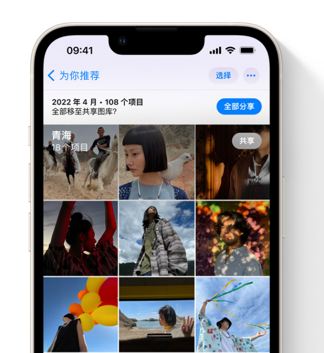 南丰苹果维修网点分享在 iPhone 上使用共享图库 